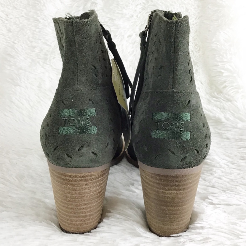 NWT Toms forest suede Majorca bootie sz 10 - Picture 5 of 8